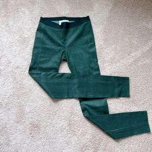 10 Crosby Derek Lam Forest Green Microsuede Leggings